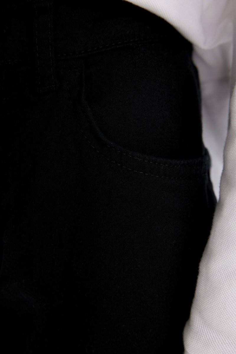 ديفاكتو بنطلون مدرسة جبردين اولادي أسود مستقيم الساق - Image 5